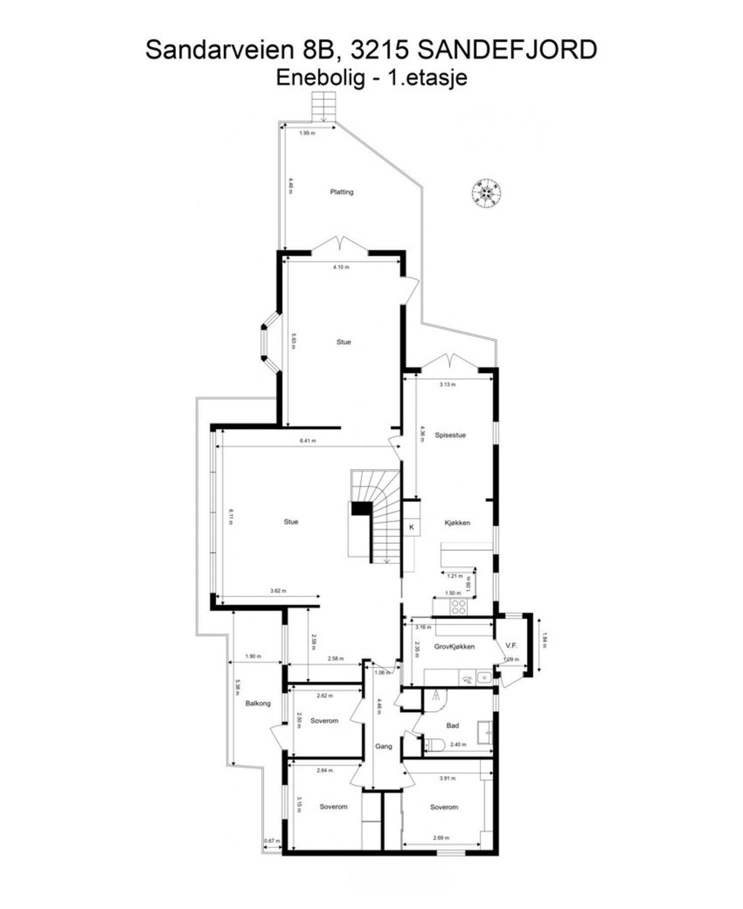 Planløsning 1.etasje Galleribilde