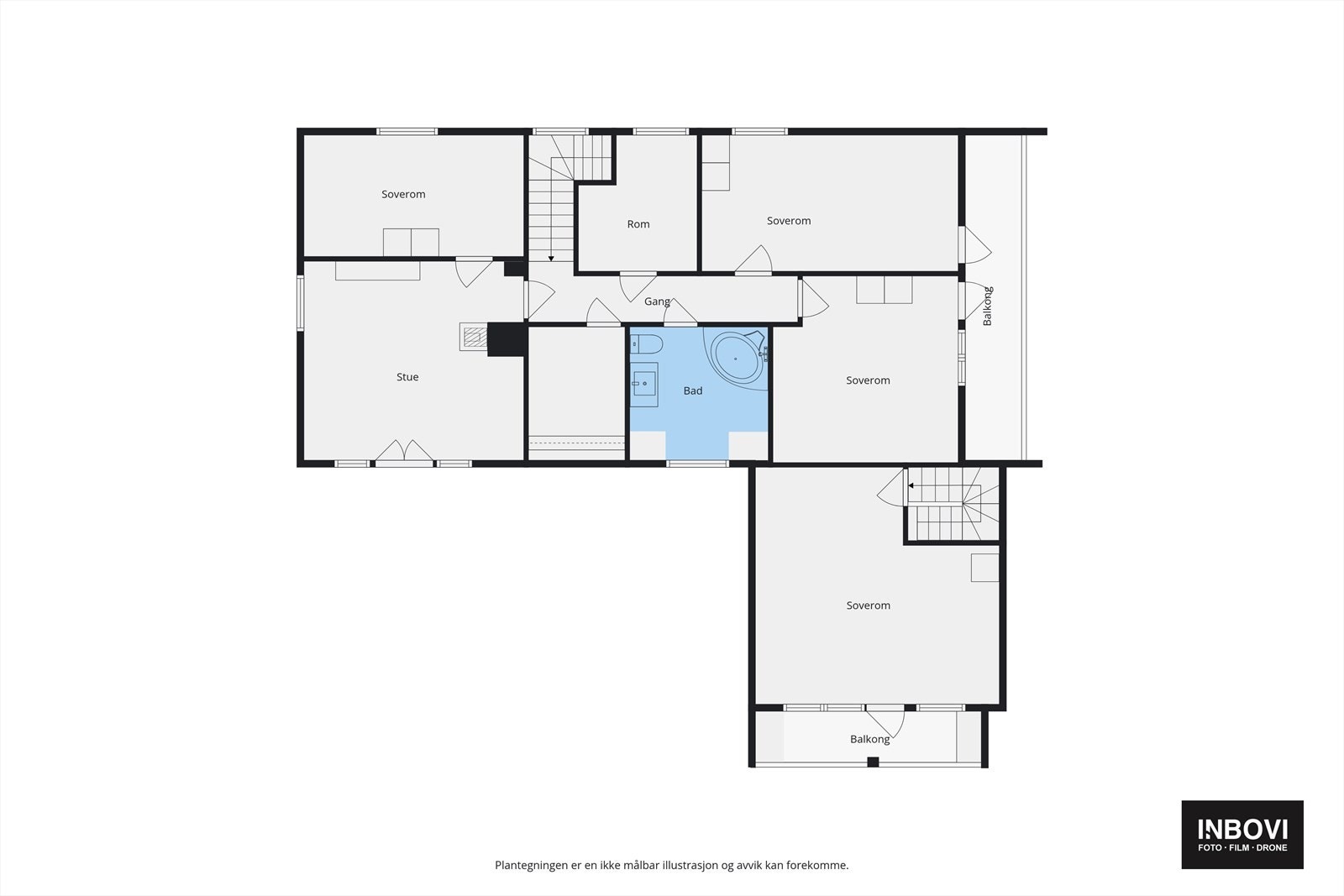 Plantegning 2. etasje Galleribilde