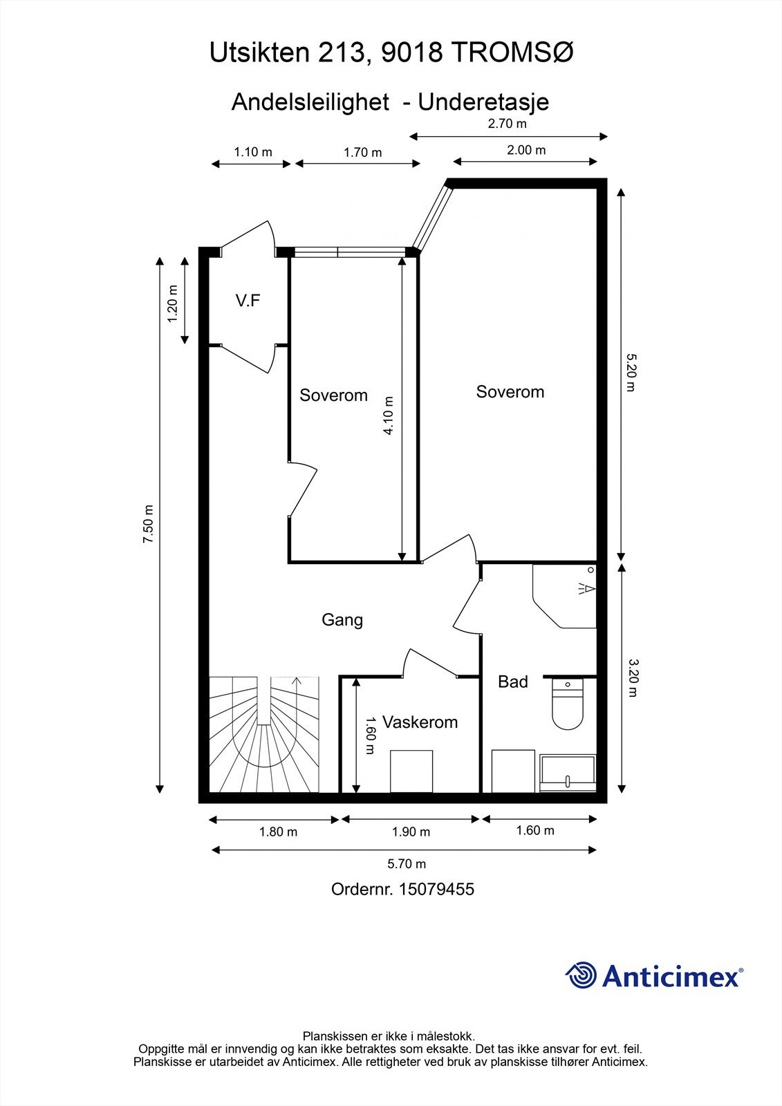 Plantegning - Underetasje Galleribilde