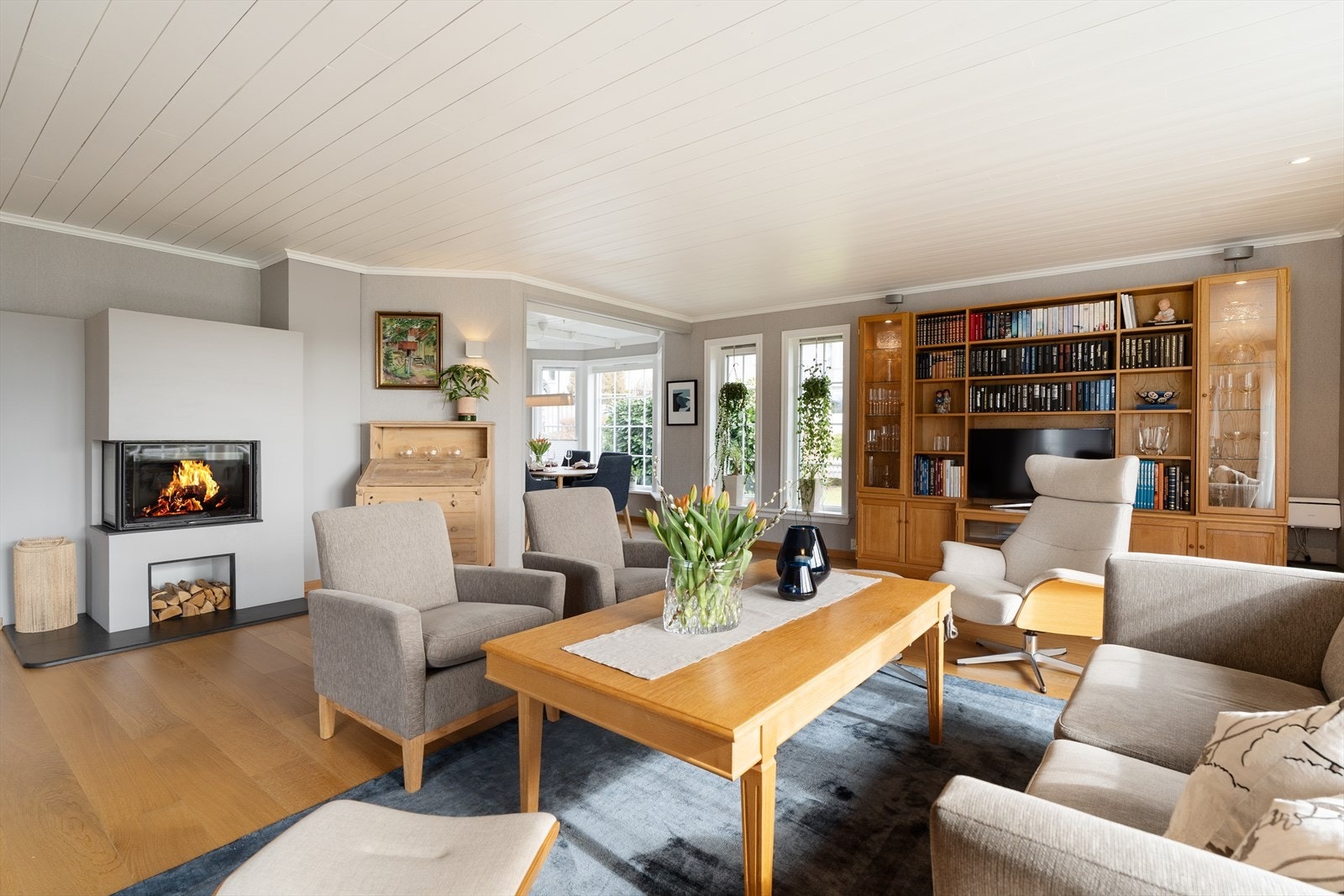 Lyse og lette fargevalg på overflatene Galleribilde