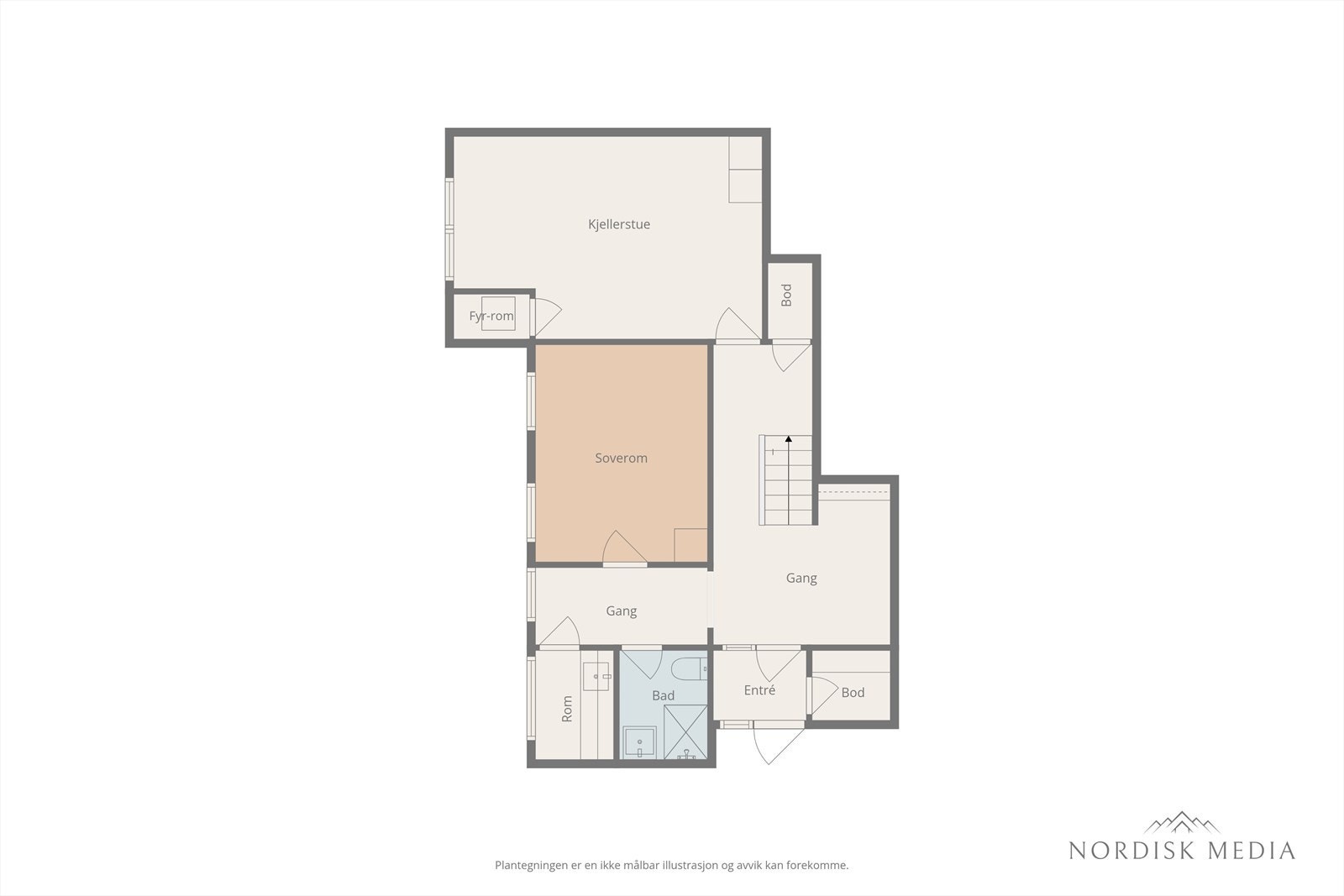 2D planskisse u.etg. Galleribilde