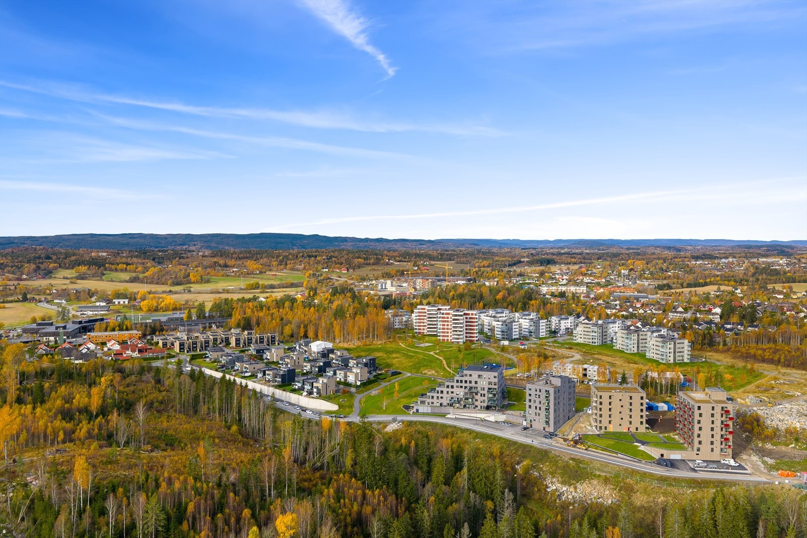Leiligheten ligger i det populære boligområdet Sole Skog i Vestby. Galleribilde