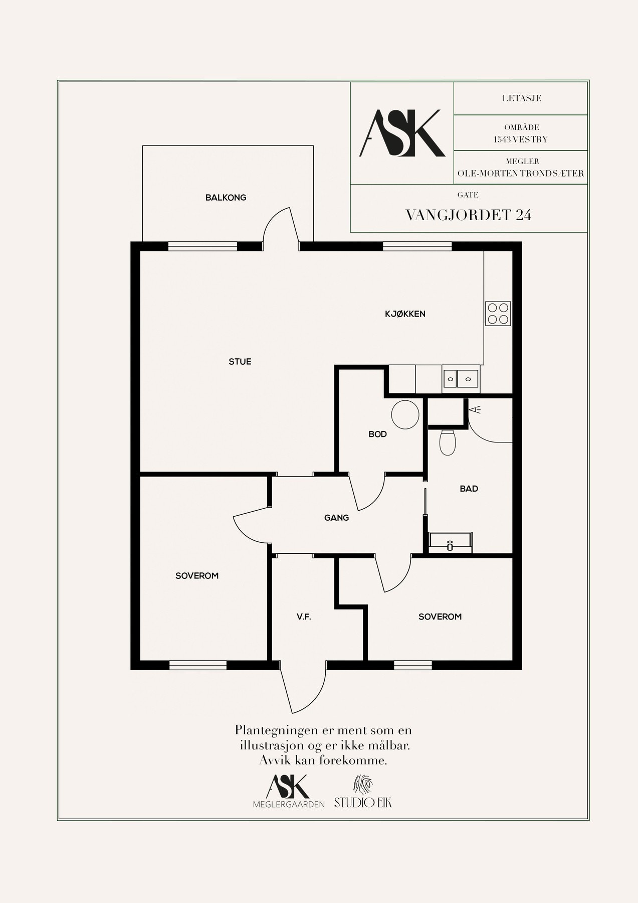 Plantegning Galleribilde