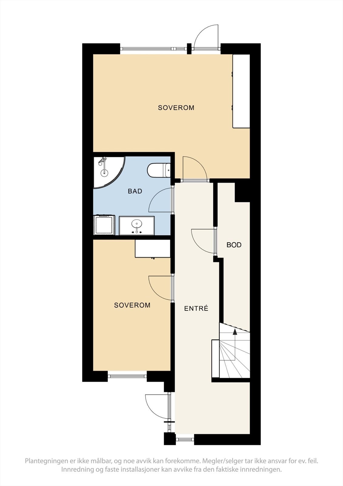 Plantegning 1. etg. Galleribilde