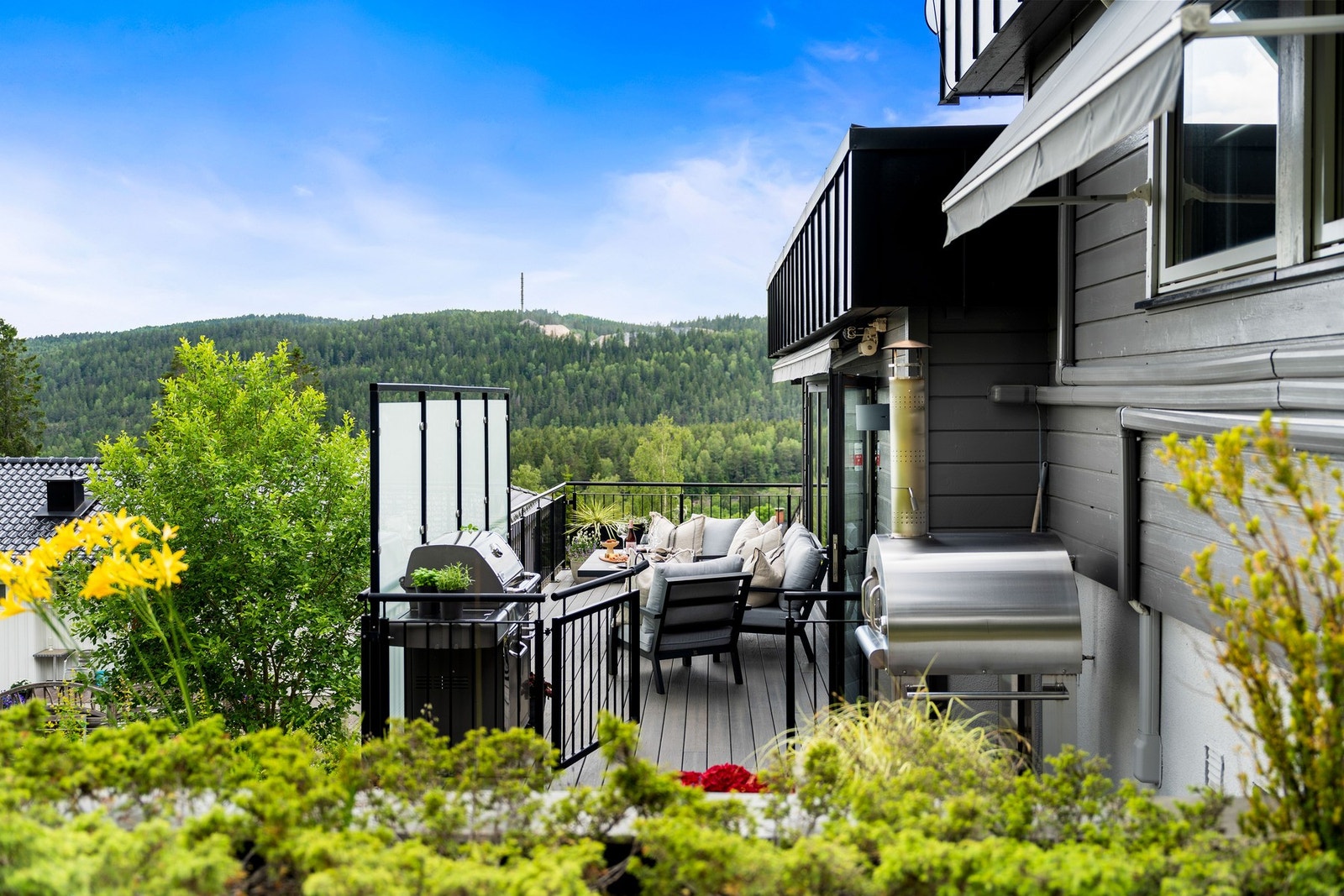 Perfekt uteområde for hyggelige sommerdager. Galleribilde