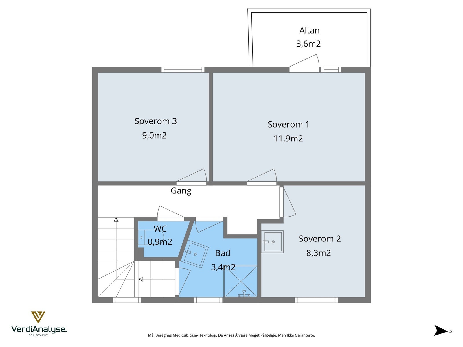 Planskisse 2. etasje. Galleribilde