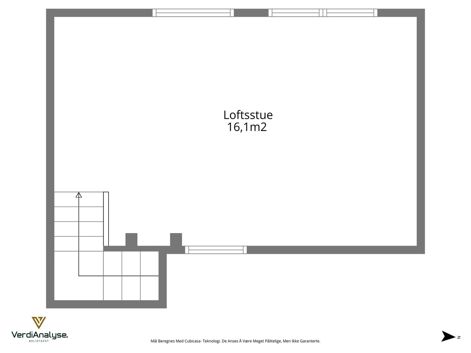 Planskisse loft. Galleribilde