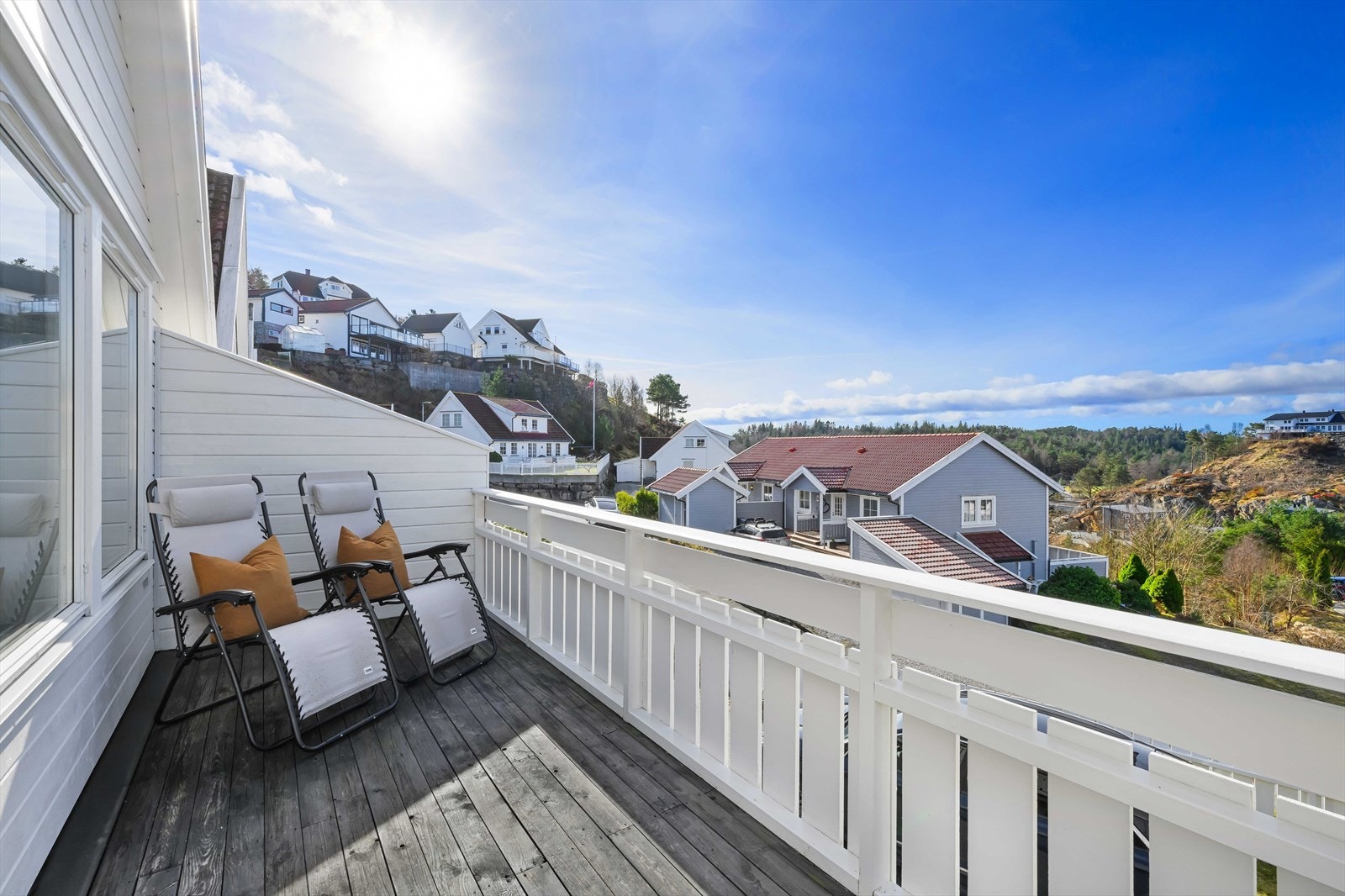 Her er det rikelig med sol om ettermiddagen og kvelden. Galleribilde