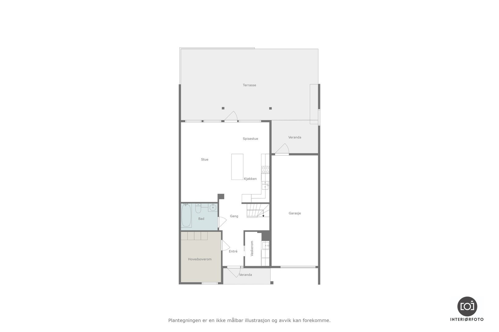 Plantegning 1.etg Galleribilde