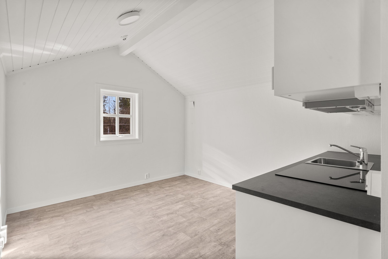 Kjøkken og stue i hybel nr. 4. Galleribilde