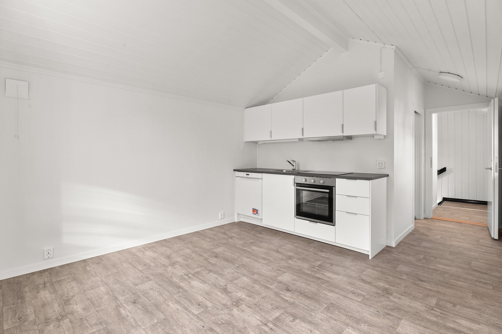 Kjøkken og stue i hybel nr. 4. Galleribilde