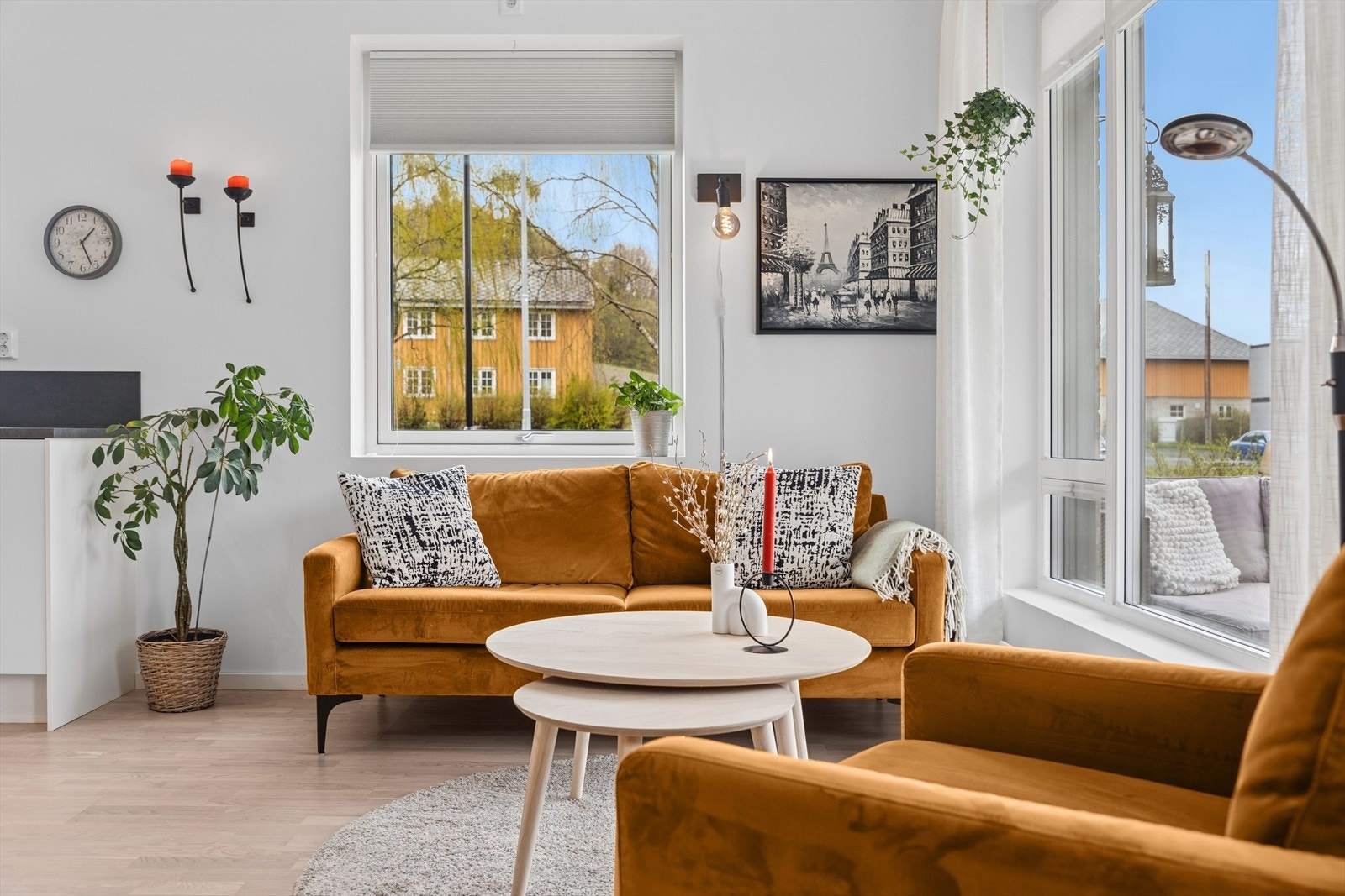 Her har du plass til en koselig sofagruppe Galleribilde
