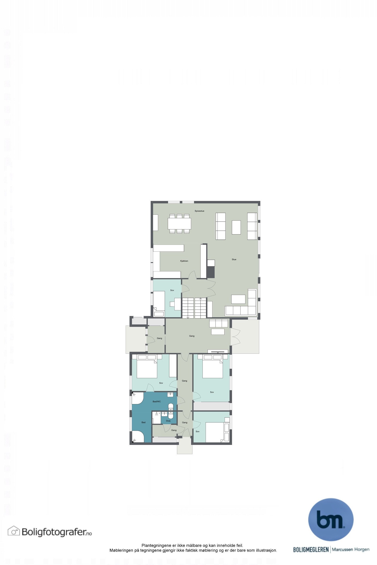 Planløsning hovedplan Galleribilde