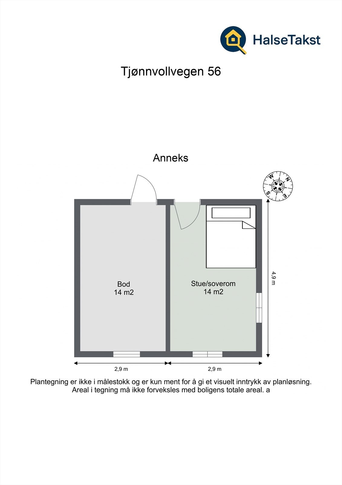 Planskisse anneks Galleribilde