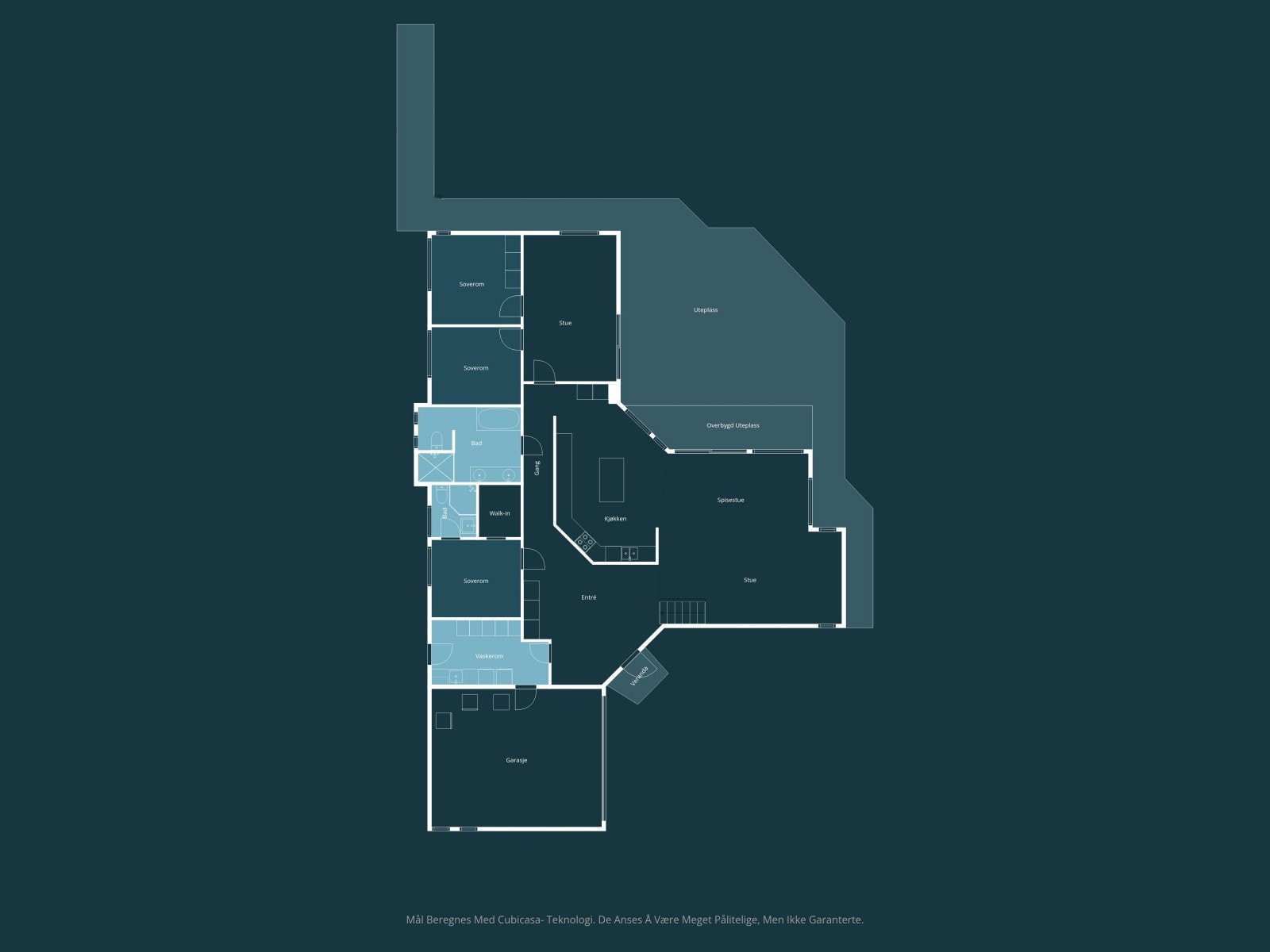 Plantegning 1. etasje Galleribilde