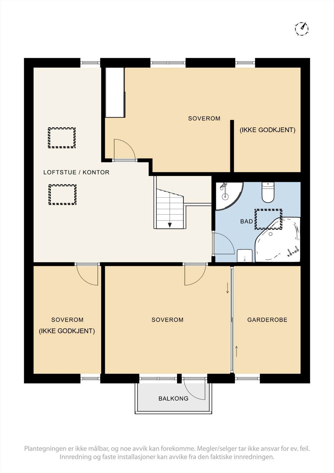 Plantegning 2. etasje. Galleribilde