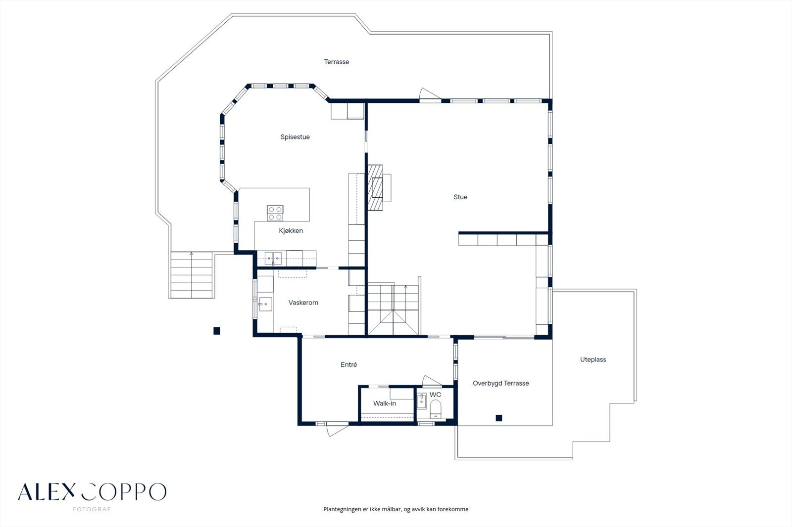 Plantegning 1.etasje Galleribilde