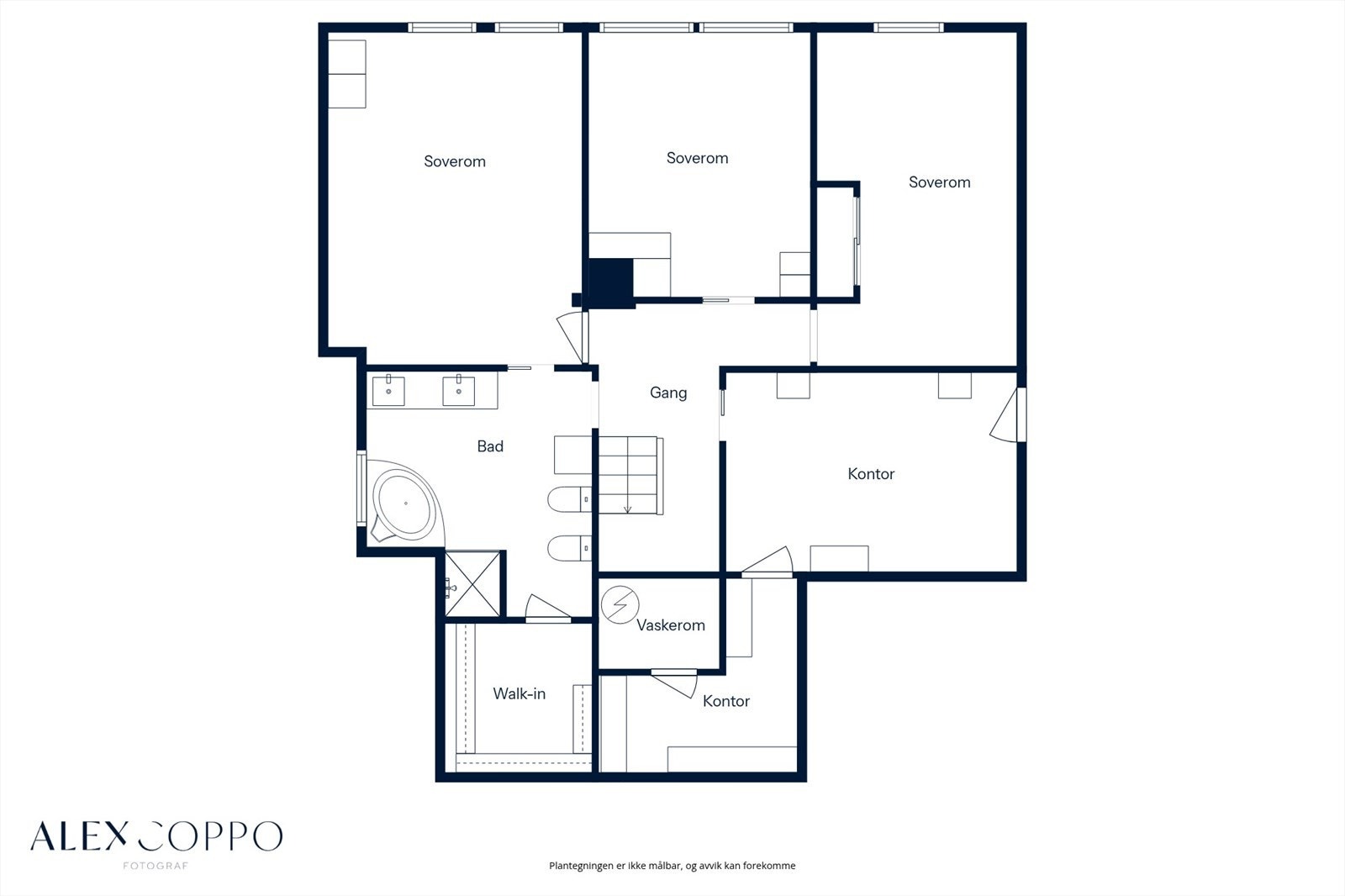 Plantegning underetasje Galleribilde