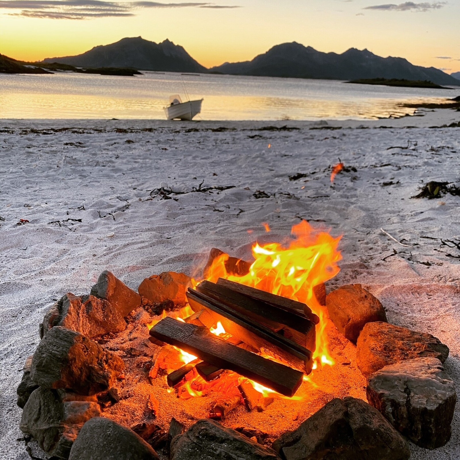 Solnedgang på Sandøya Galleribilde