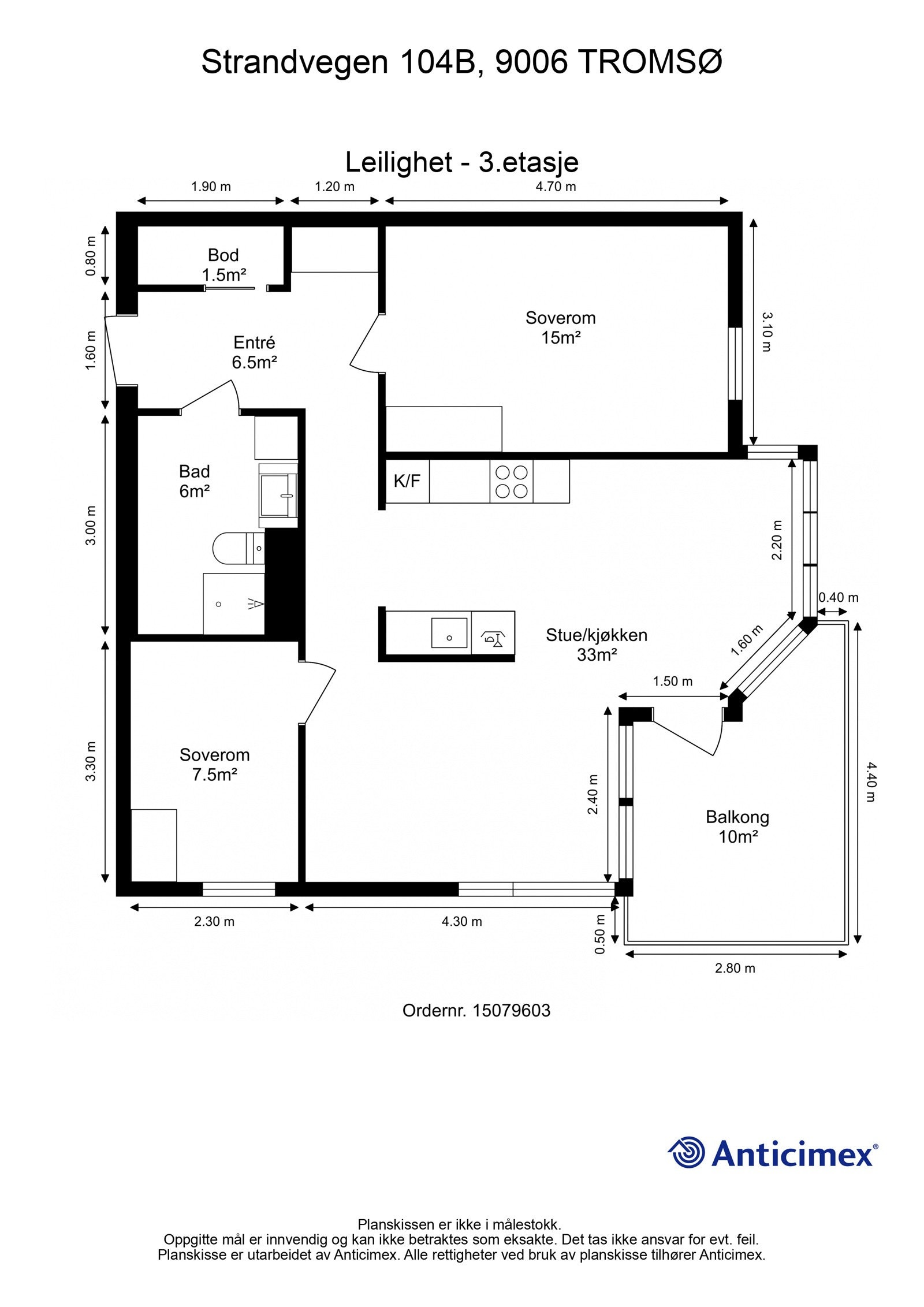 Planløsning - 3.etasje Galleribilde