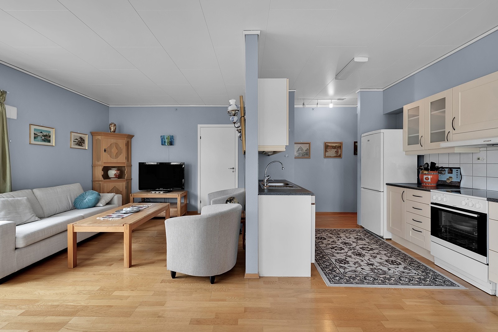 Parkett på gulv. Galleribilde