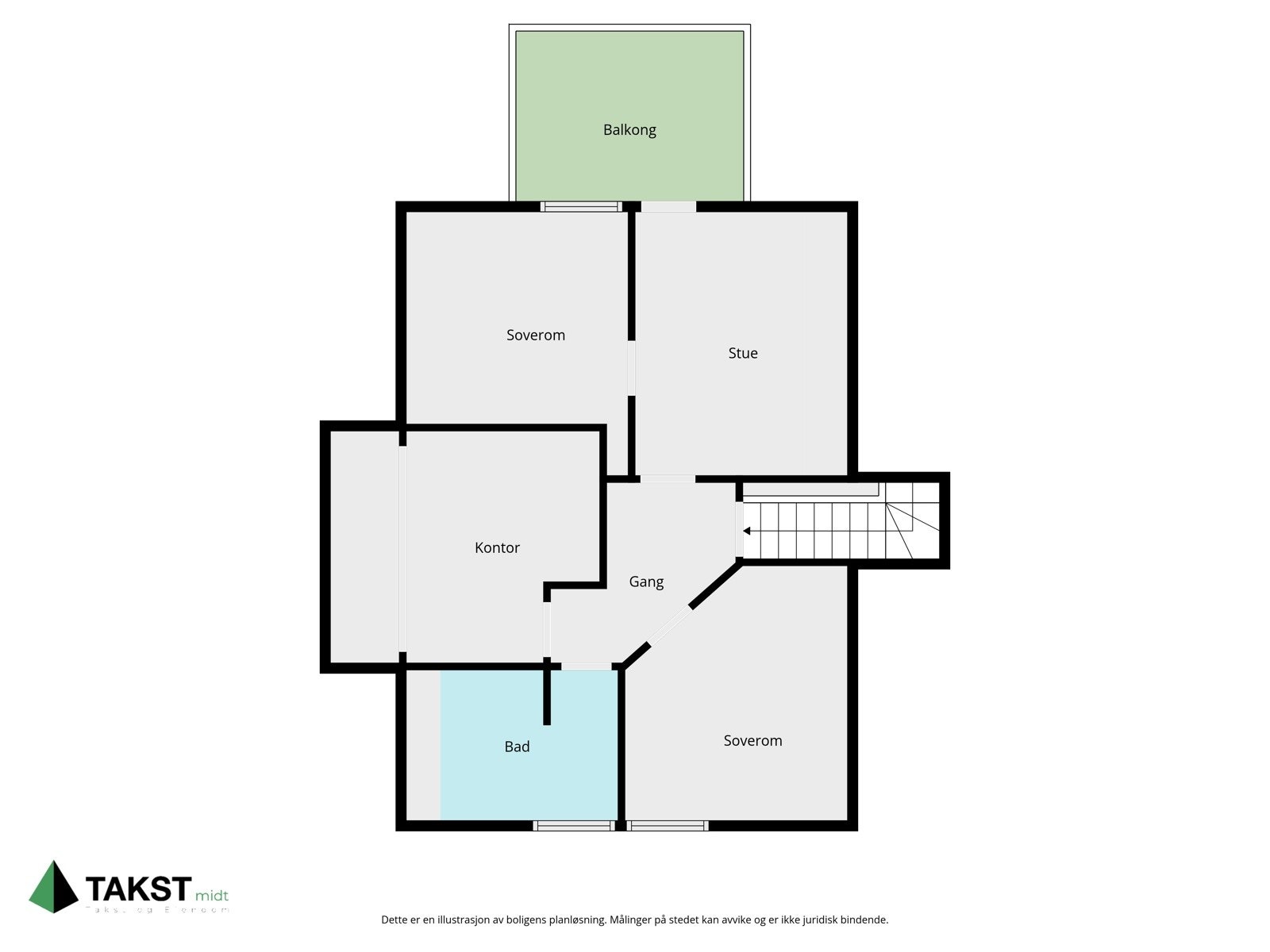 Planskisse loft Galleribilde