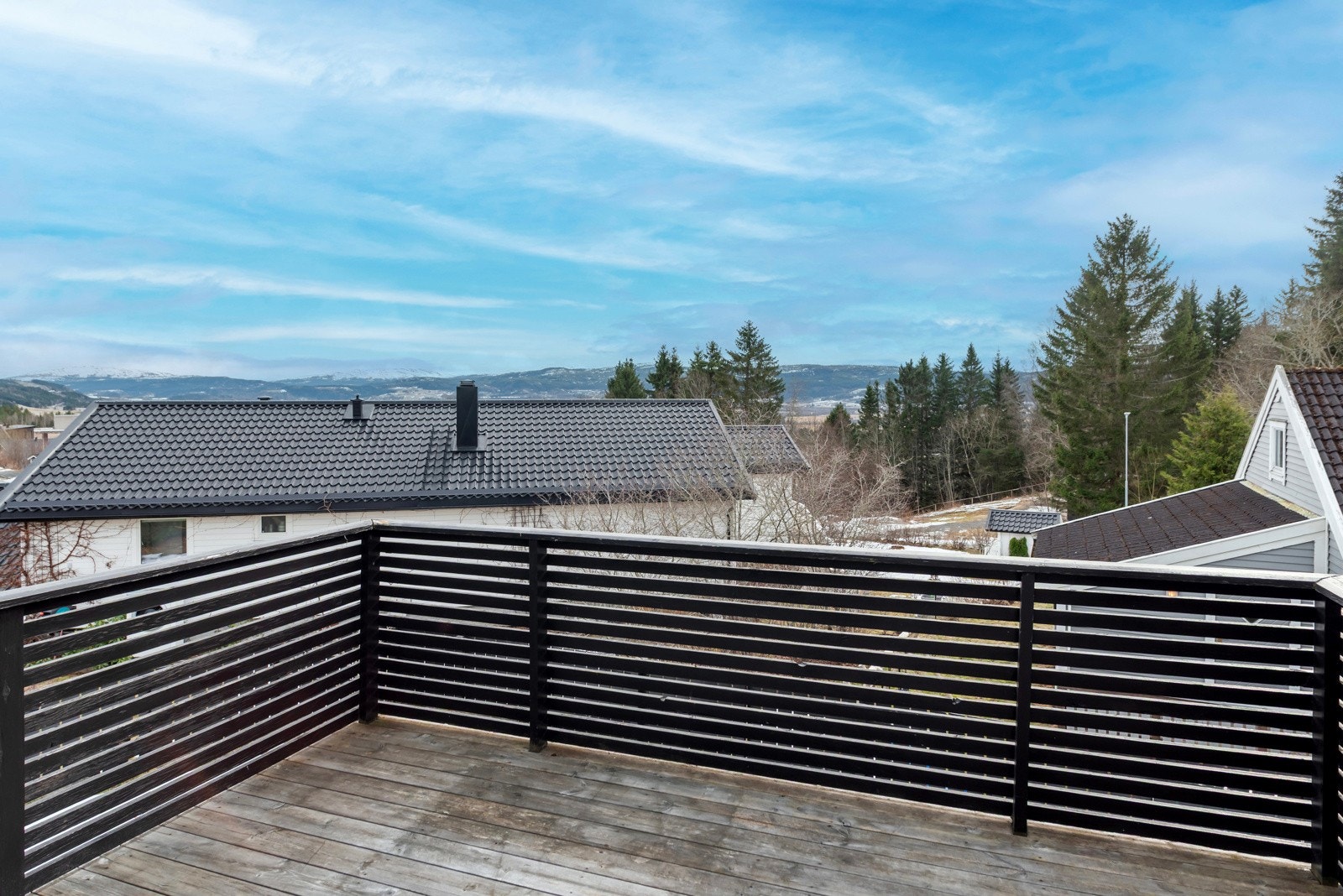 Balkong med gode sol- og utsiktsforhold. Galleribilde