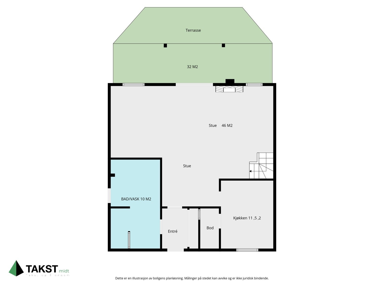 Planskisse 1. etasje Galleribilde