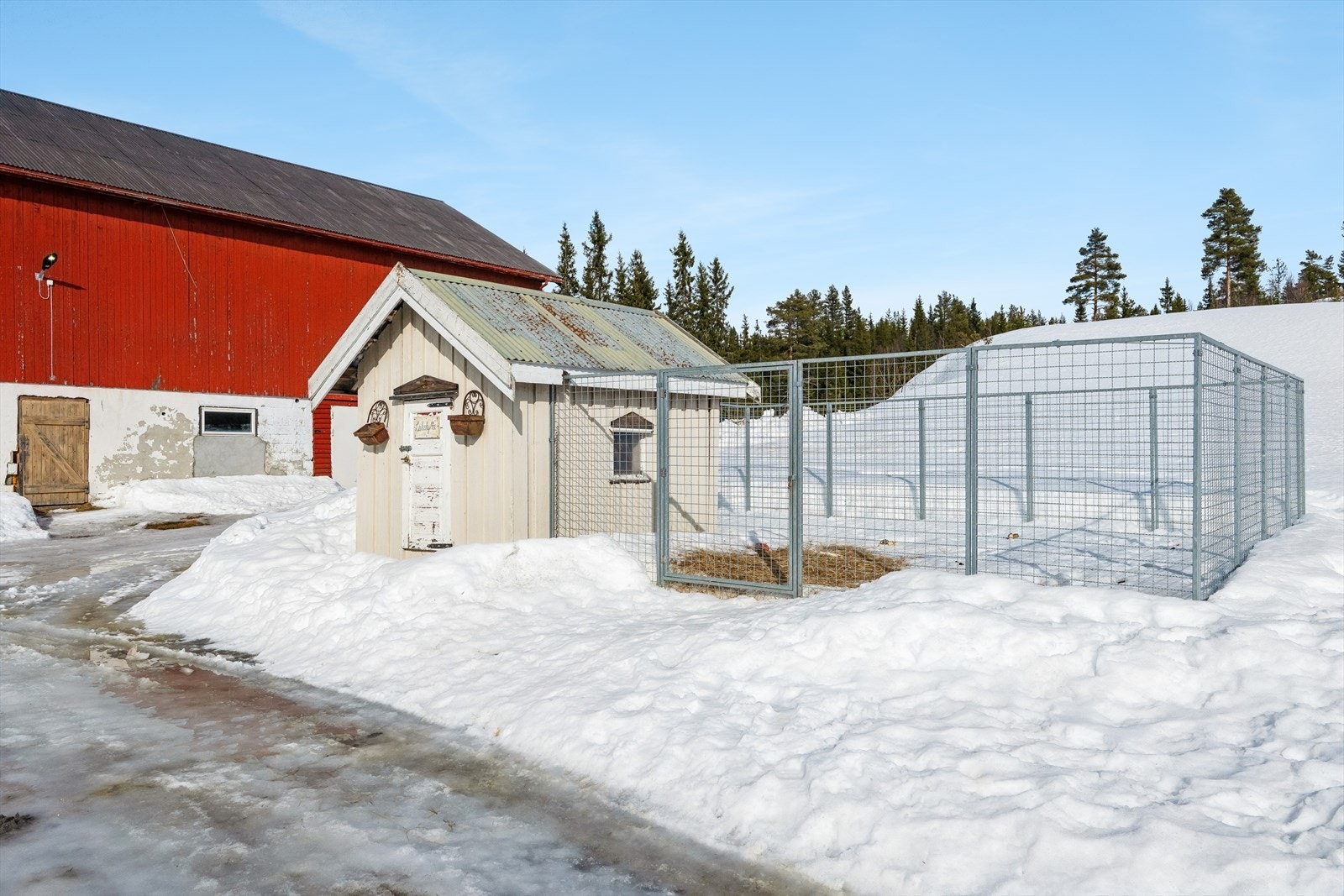 På tunet er det god plass til dyrehold og uteaktiviteter. Galleribilde