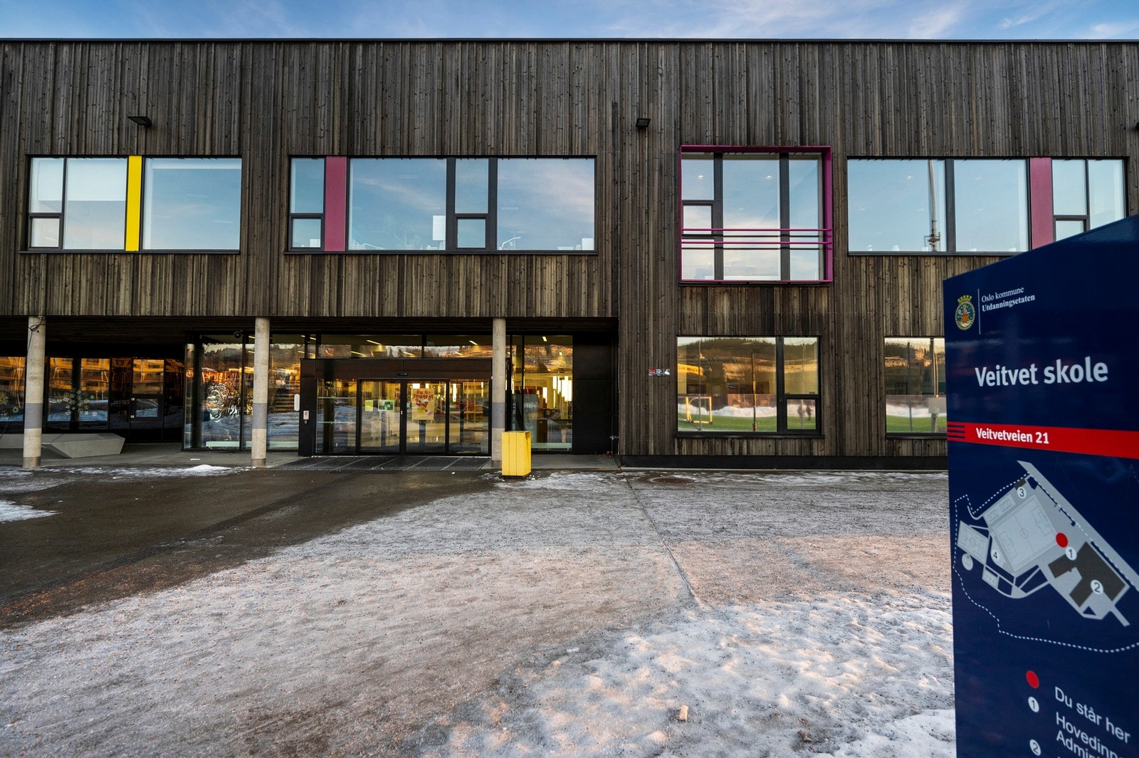 Veitvet skole nær leiligheten. Galleribilde