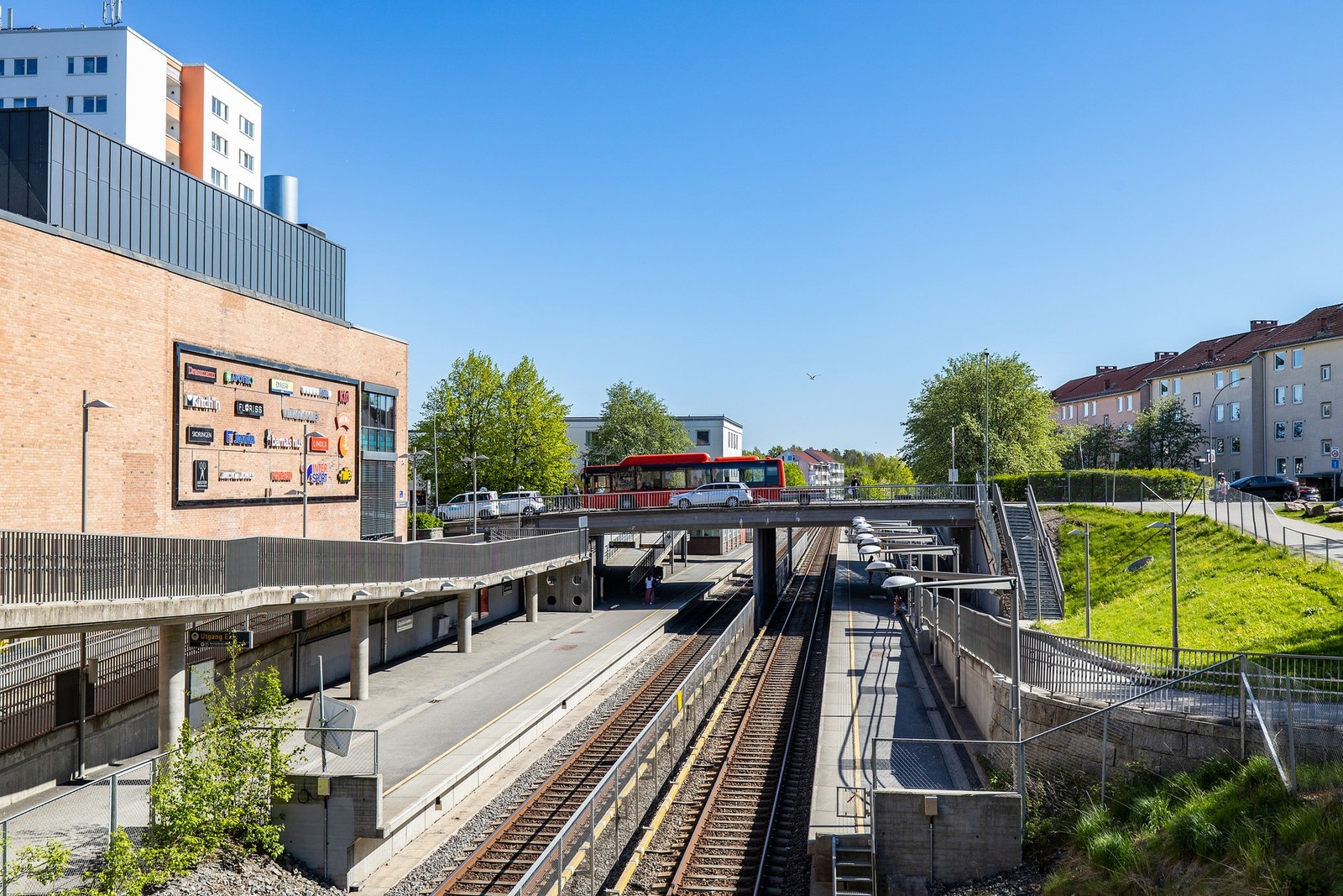 Kort vei til Lambertseter t-banestasjon Galleribilde