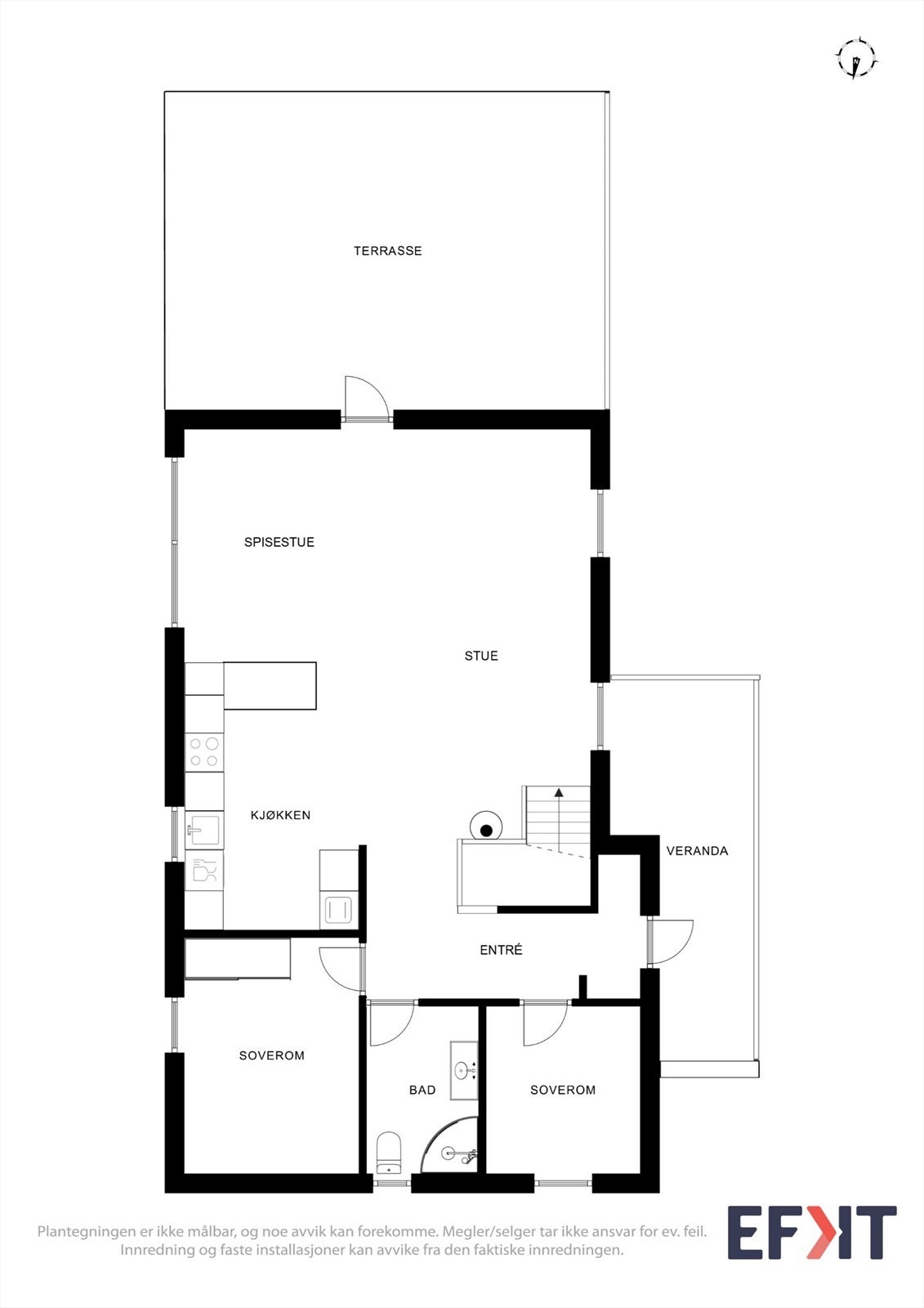 Plantegning 1. etg. Galleribilde