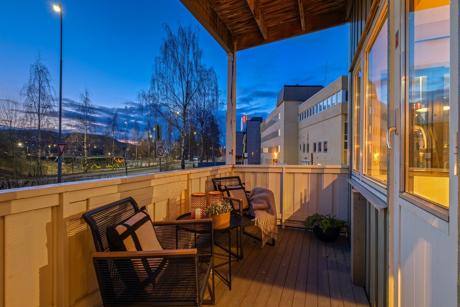 Her får man en herlig vestvendt balkong på 8 kvm med gode solforhold. Galleribilde