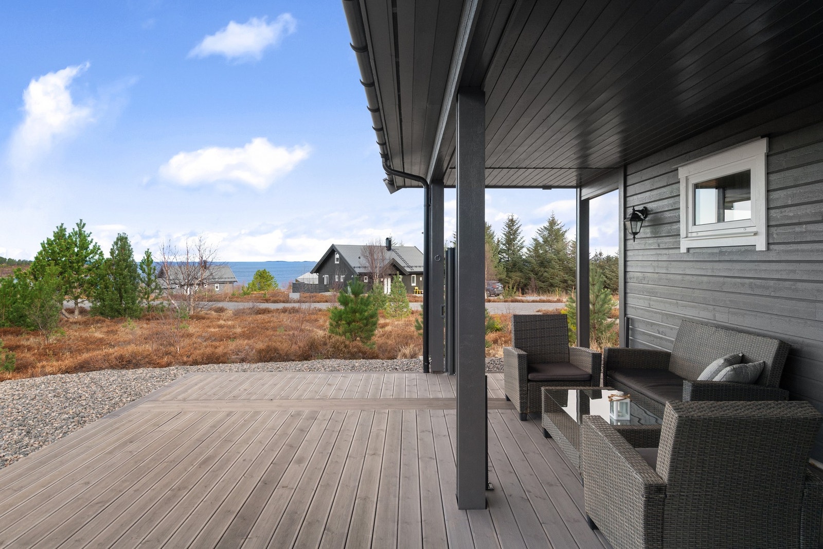 Terrasse med nydelig utsikt. Galleribilde