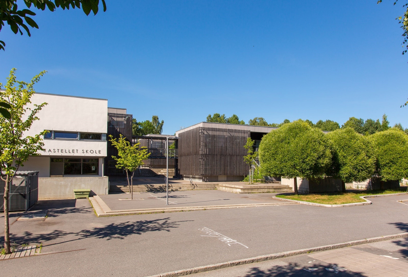 Kort og lite trafikkert skolvei til Kastellet skole (1.-10. klasse) Galleribilde