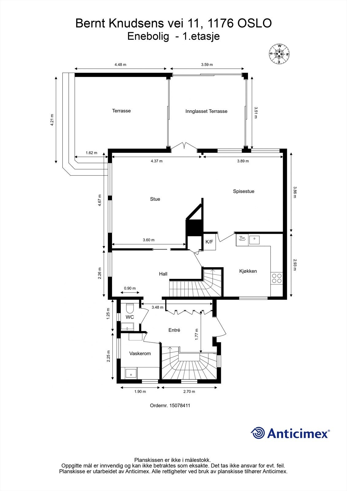 Plantegning - 1. etasje Galleribilde