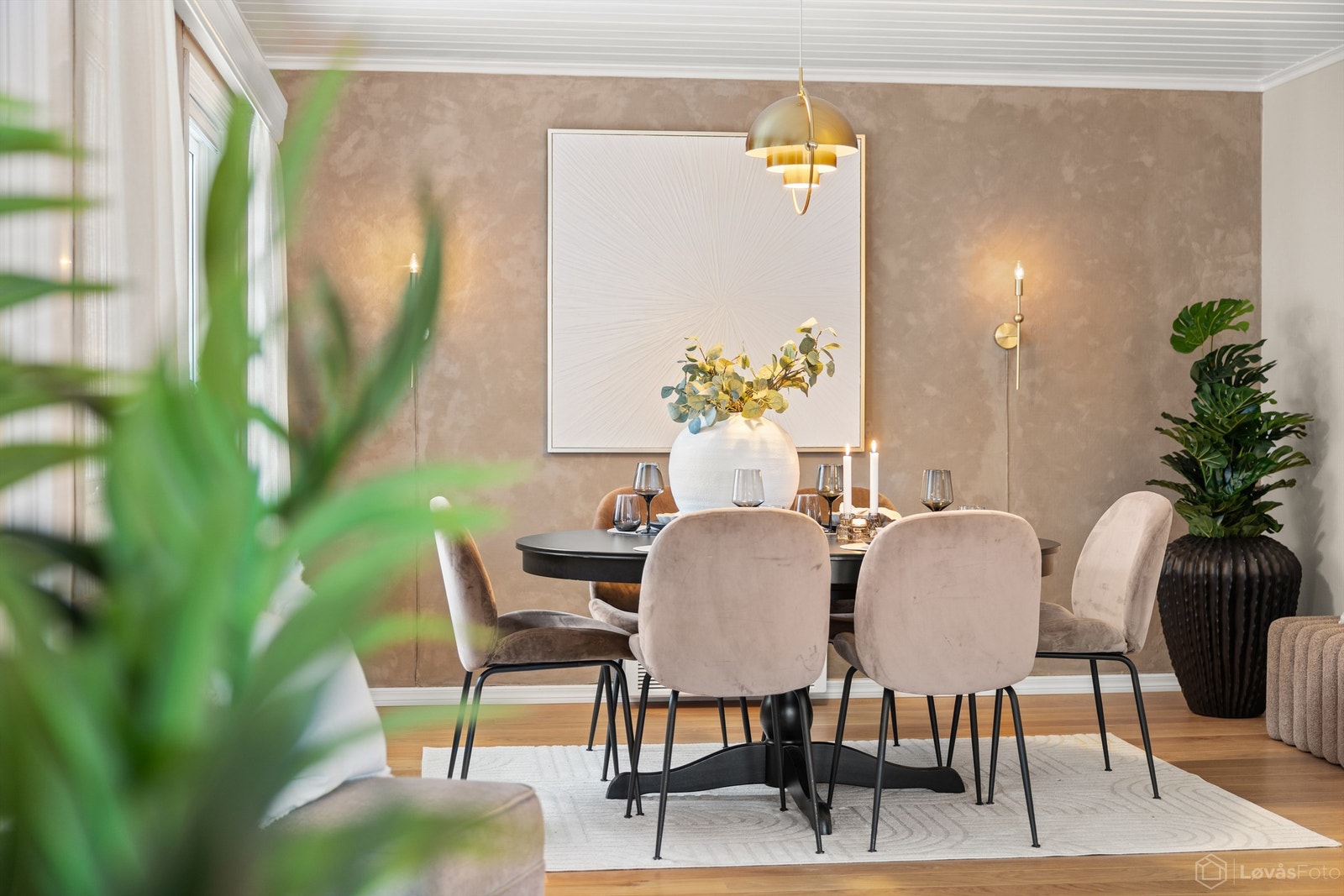 1-stavs heltre eikeparkett på gulvet Galleribilde
