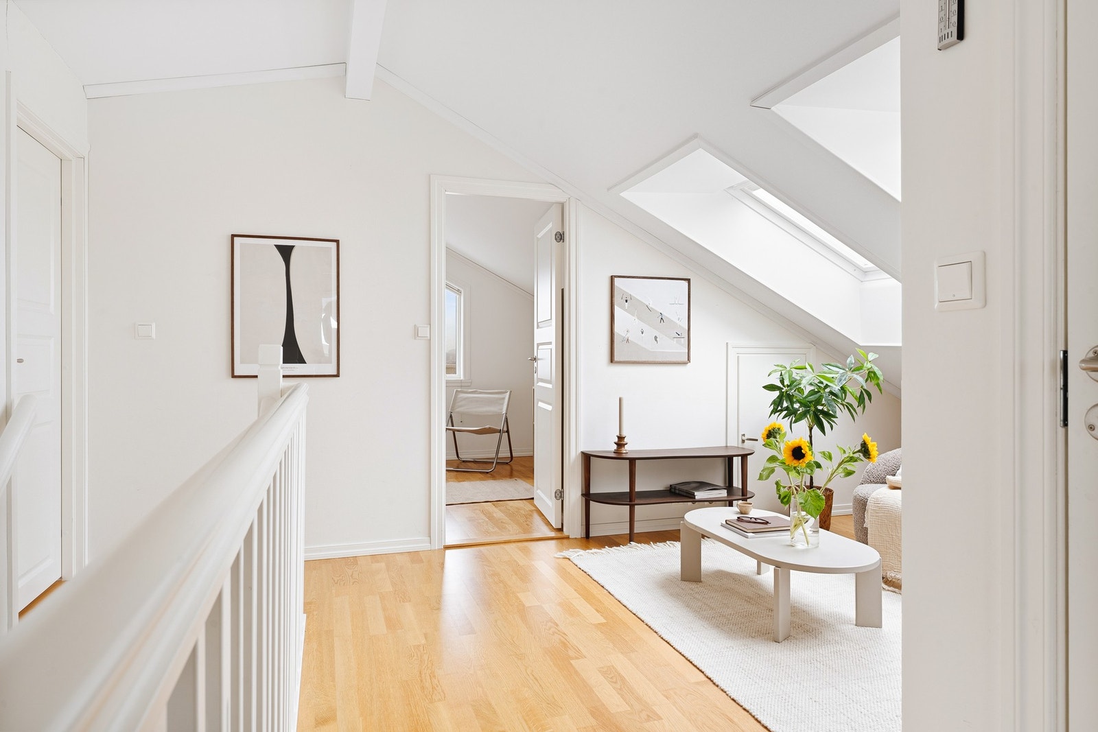 Videre kommer vi opp til loftetasjen. Galleribilde