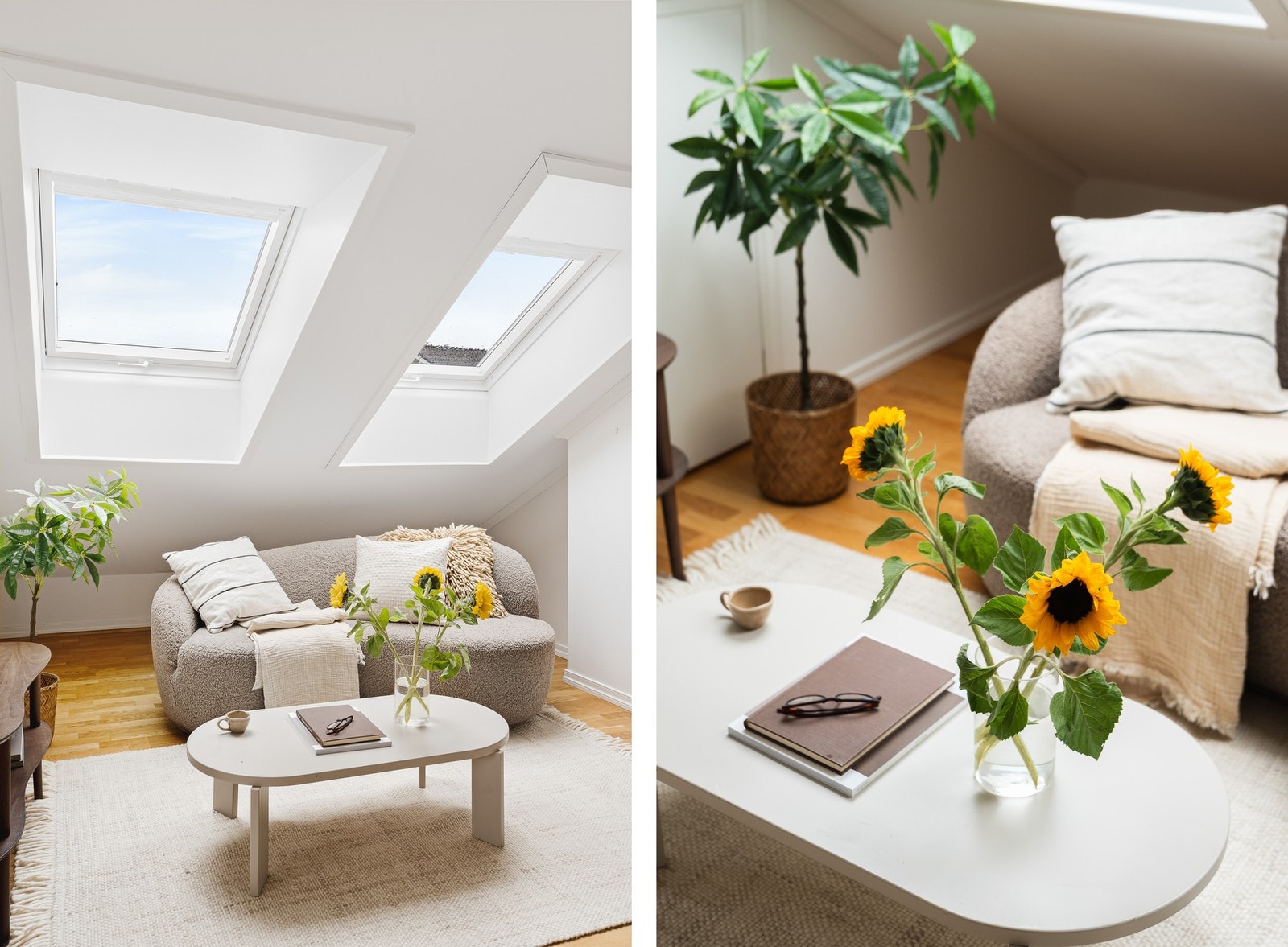 Det er tre soverom i denne etasjen på henholdsvis 12,1 kvm, 12,8 kvm og 10,6. Galleribilde