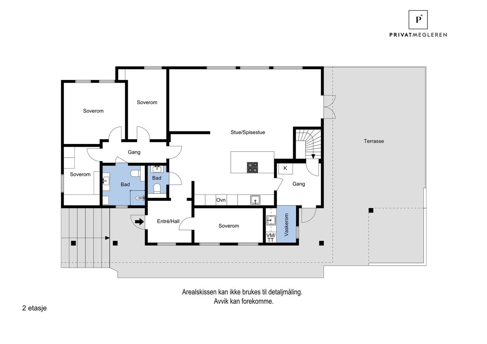 Plantegning 1. etasje Galleribilde