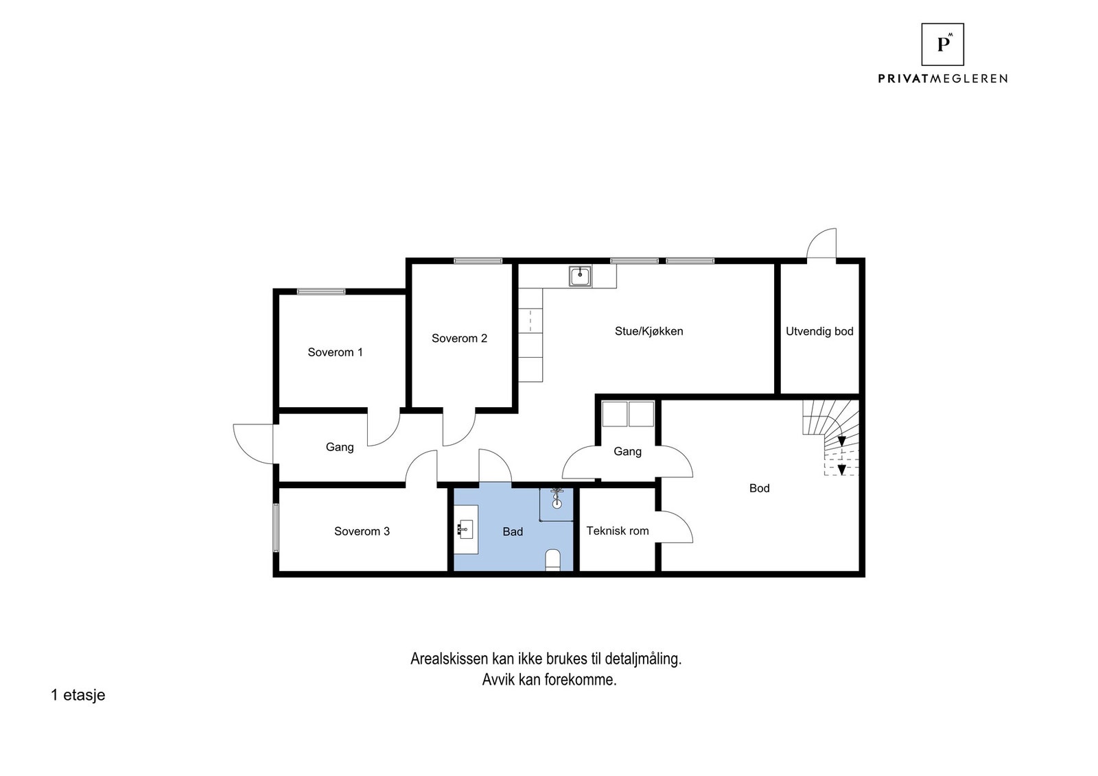 Plantegning underetasje Galleribilde