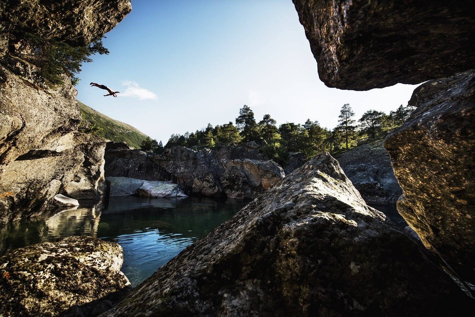 Magalaupet er en kjent og populær attraktsjon hvor det er mulig å ta seg et forfriskende bad. Galleribilde