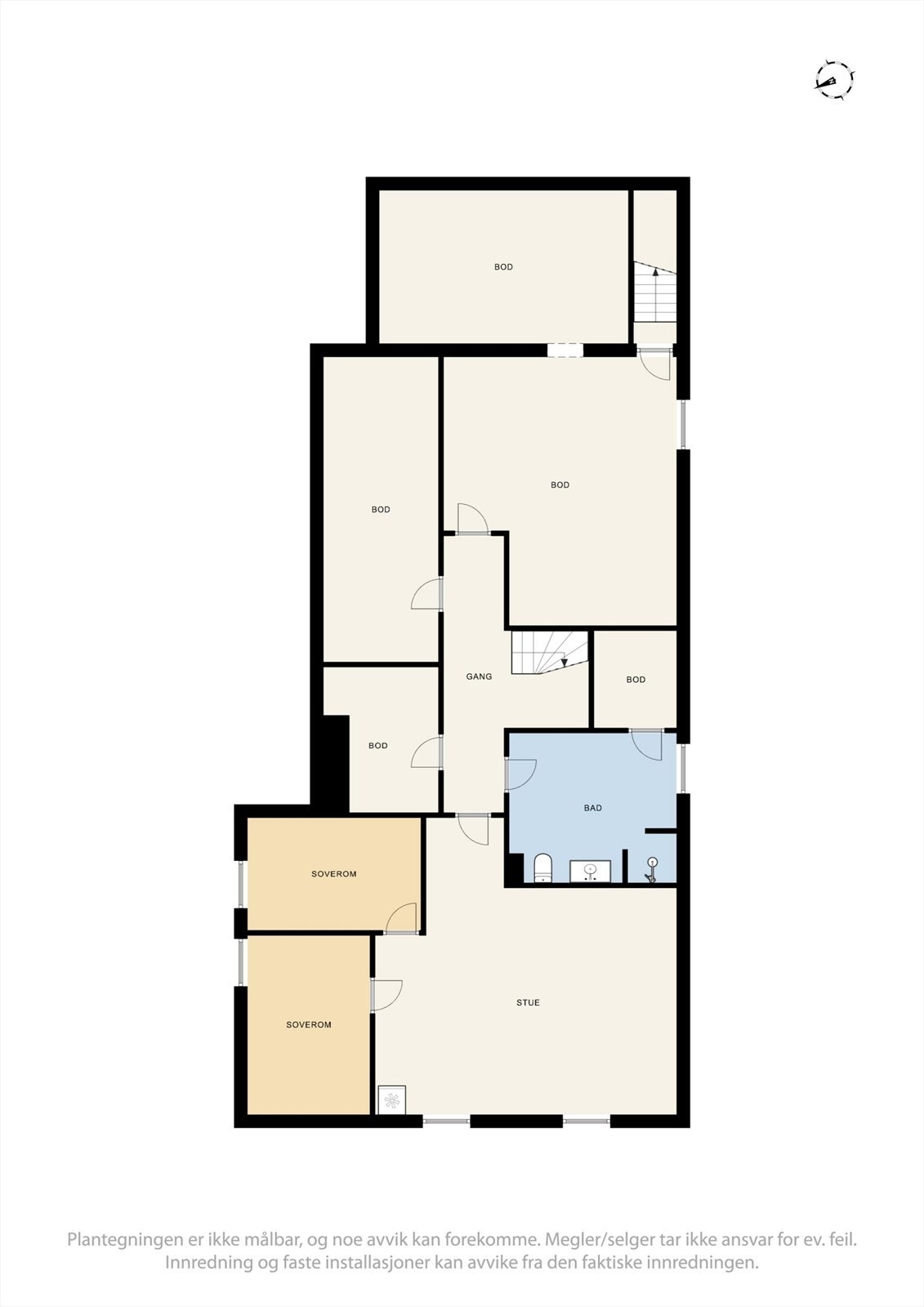 Underetasje - se punkt "ferdigattest". Galleribilde