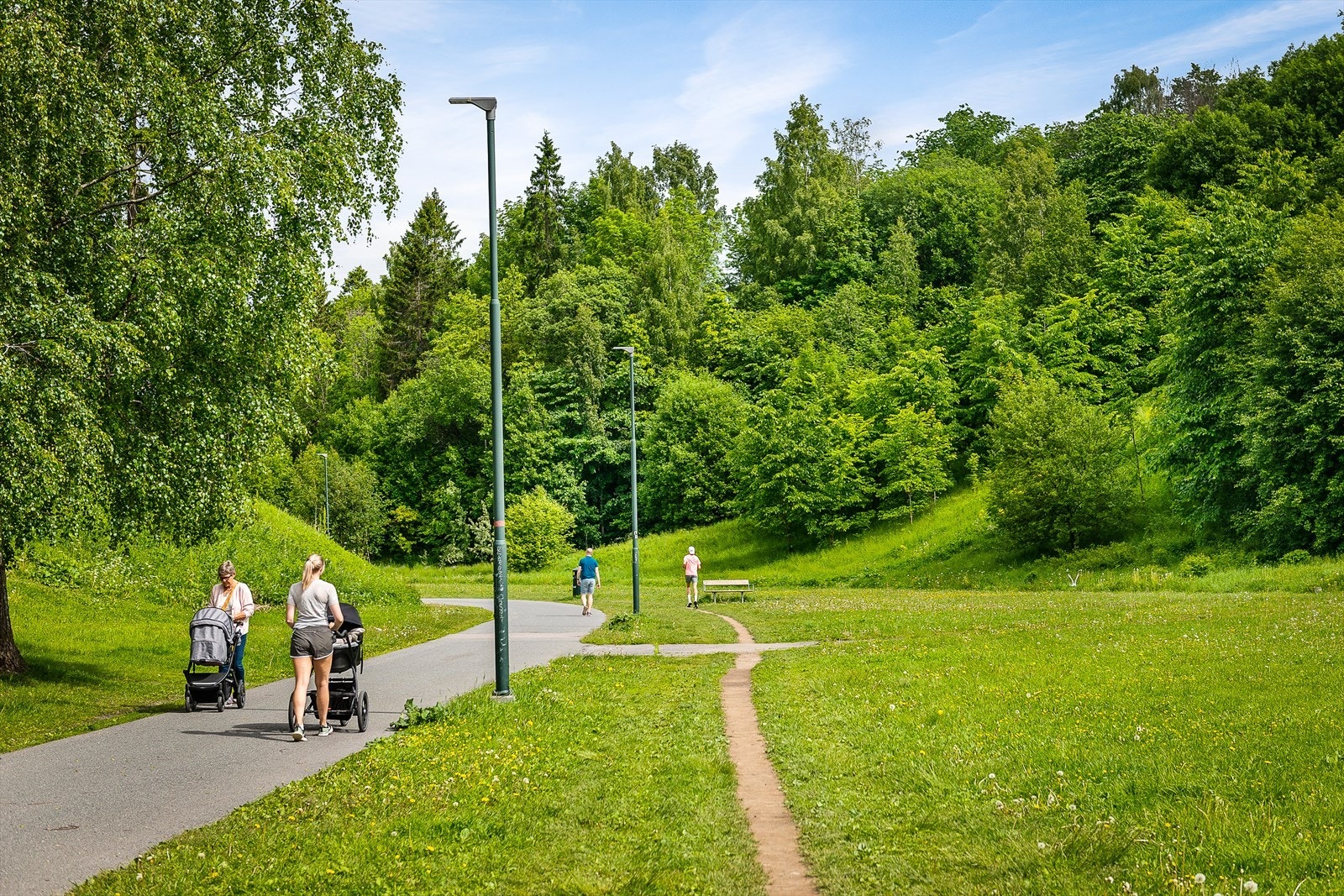 Umiddelbar nærhet til store grøntområder i Hovseterdalen Galleribilde