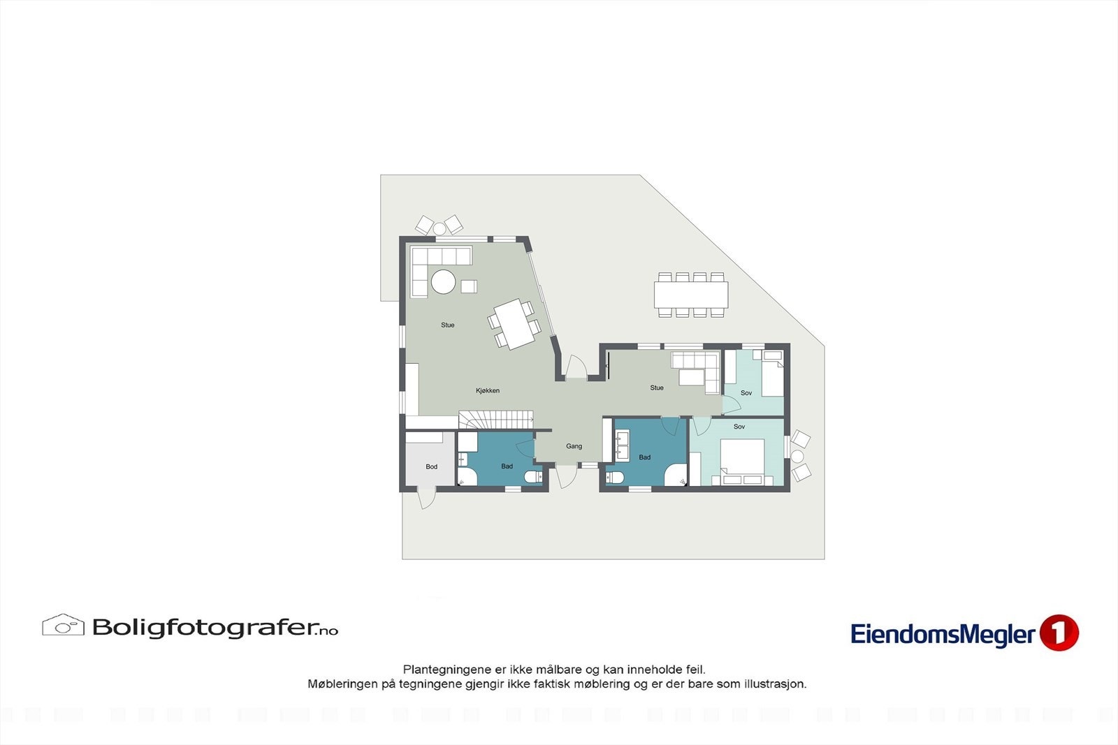 Plantegning 1. etasje. Galleribilde