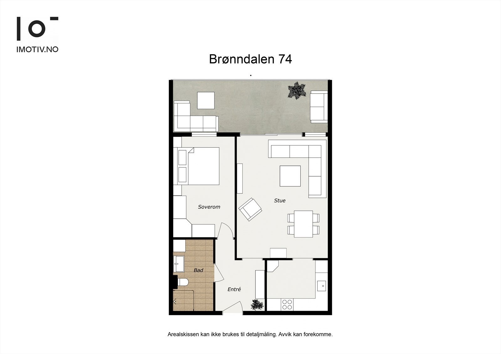 - Plantegning. I tillegg disponerer leiligheten to eksterne boder - Galleribilde