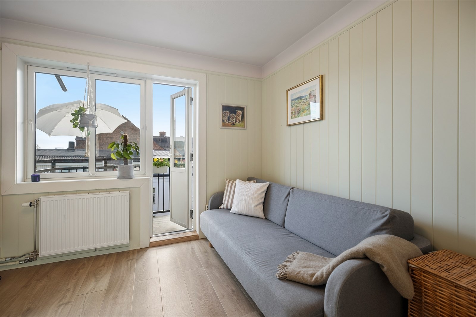 En lys og arealeffektiv leilighet med sentral beliggenhet på Torshov/Grünerløkka. Galleribilde