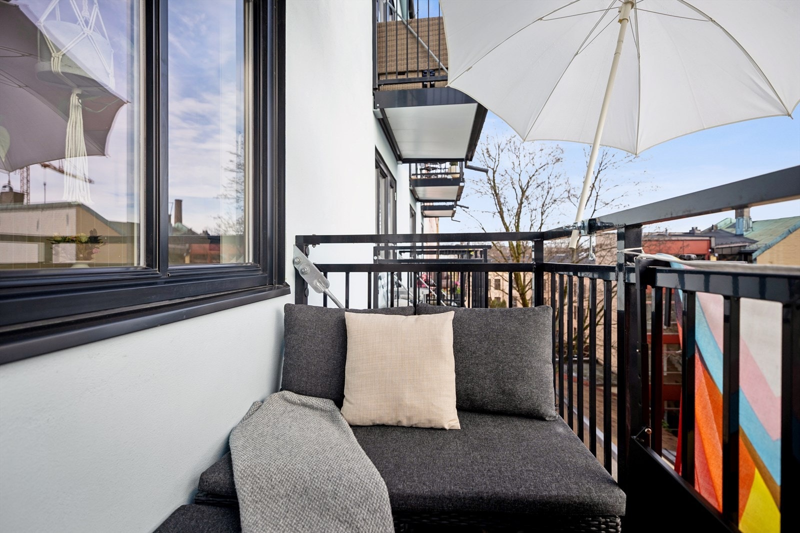 Balkongen ble satt opp 2018. Galleribilde