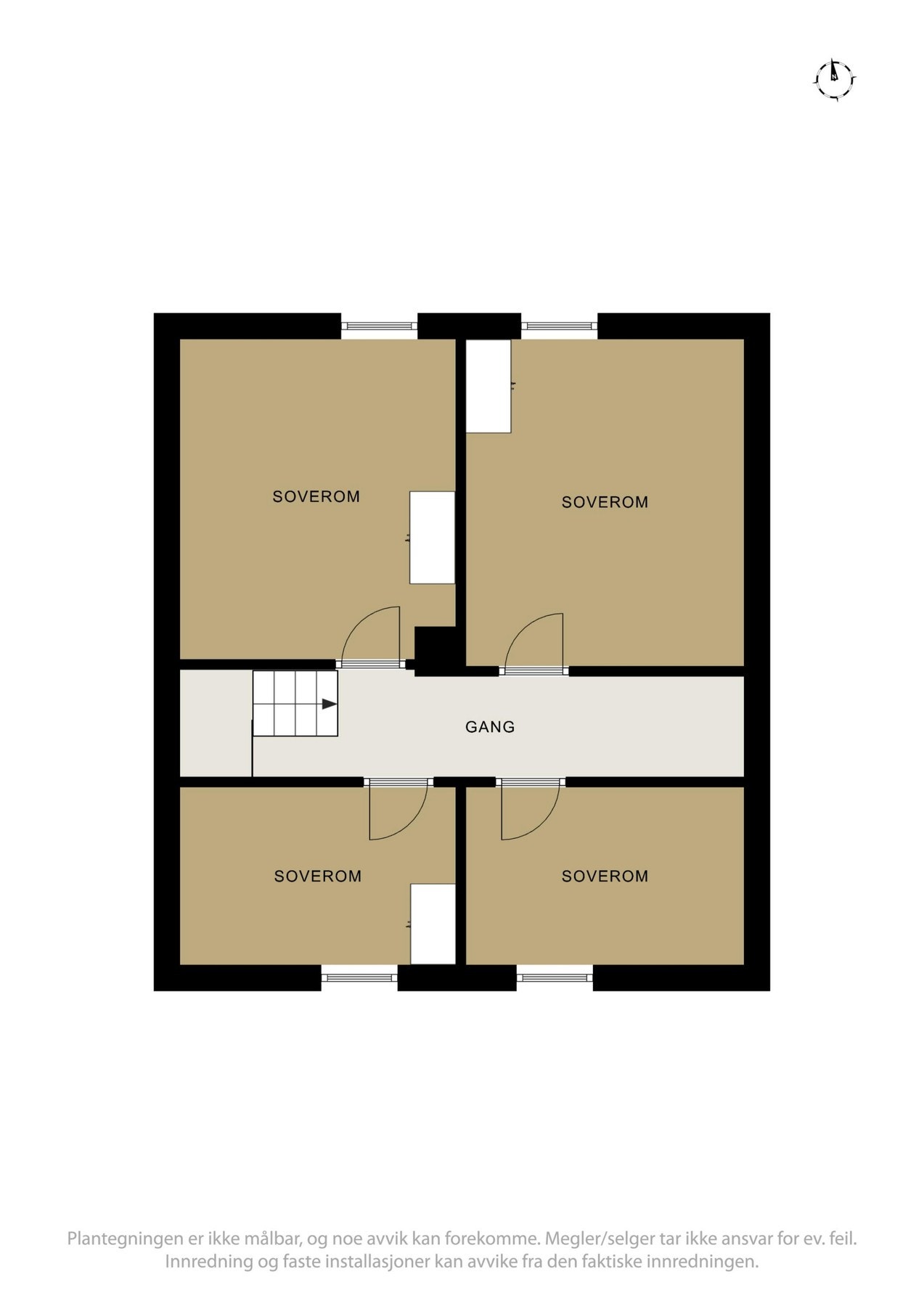 Planskisse over loftet. Galleribilde