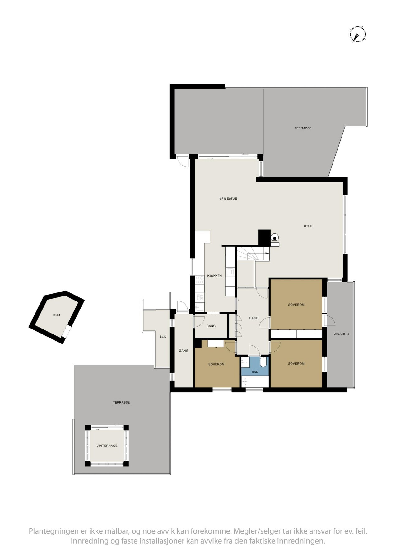 Plantegning av 1. etasje Galleribilde